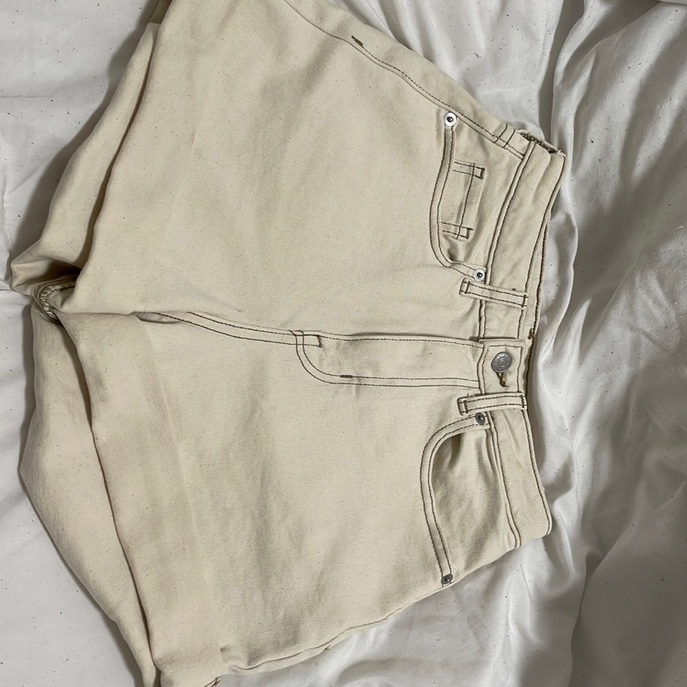 Size 0 beige colored shorts from target has 0 stain good as new
